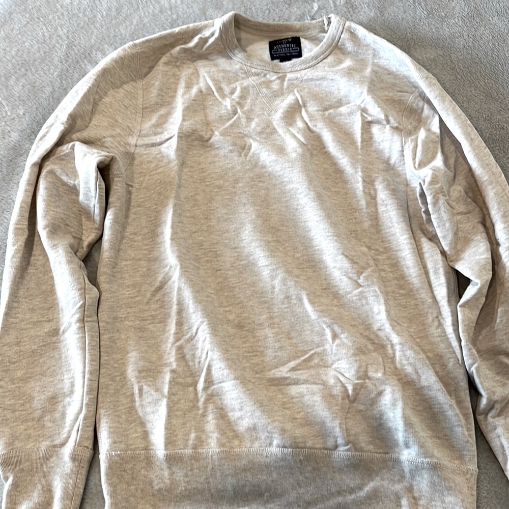 J. Crew Fleece Sweatshirt off white never worn